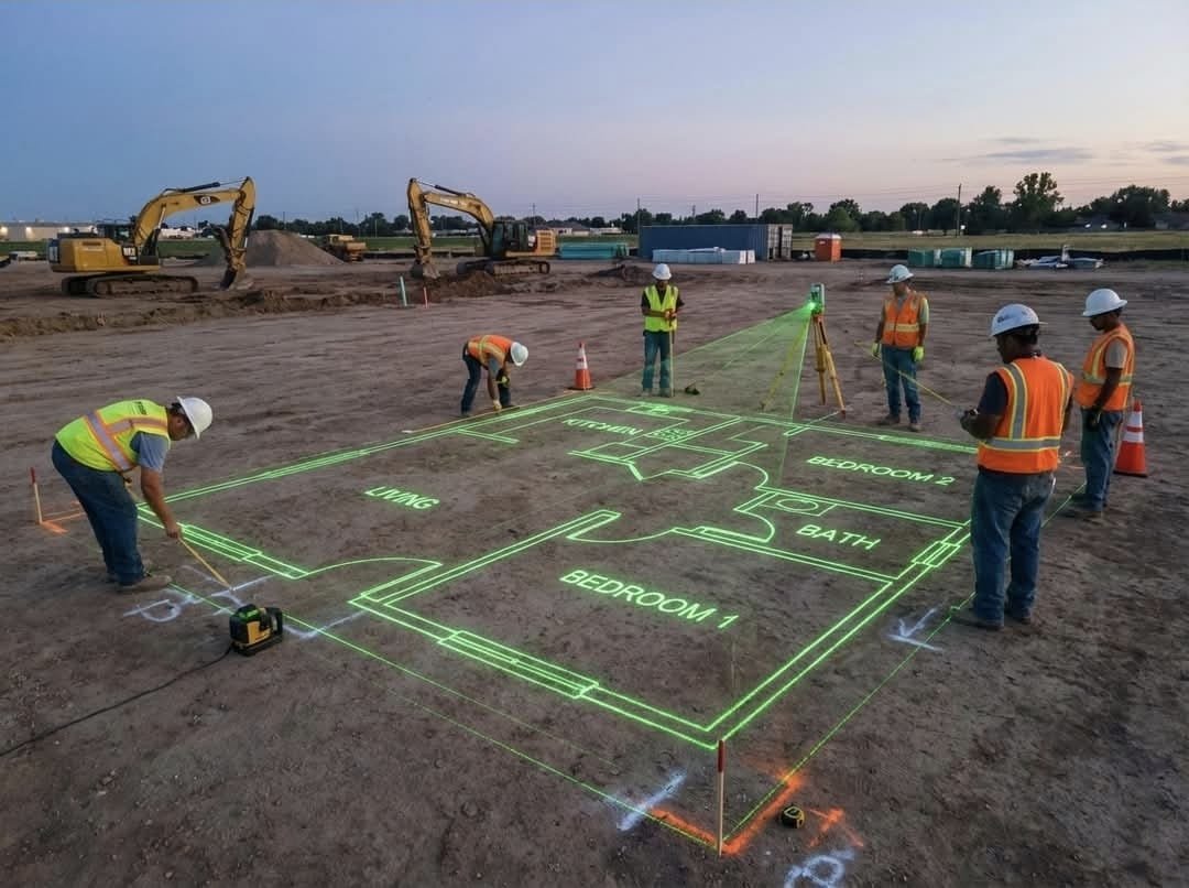 CJ Construction workers on site